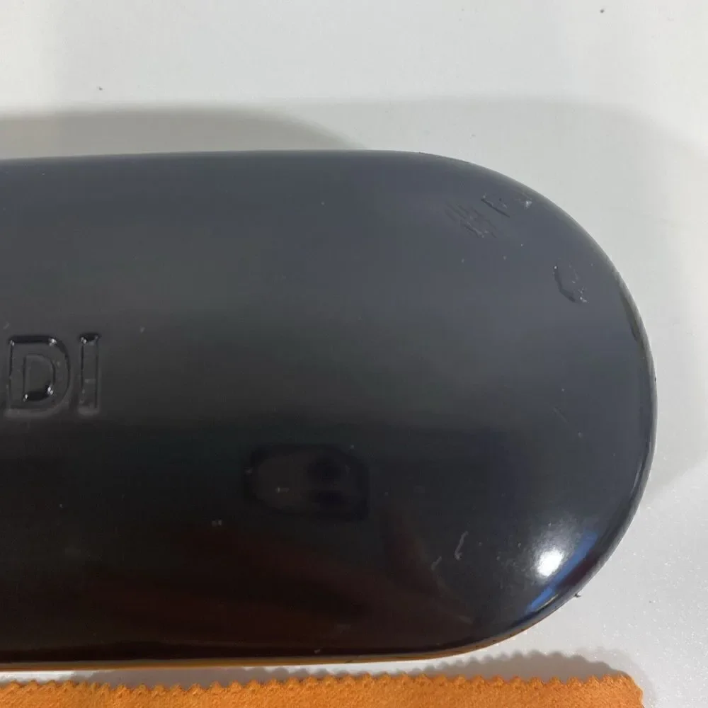 Fendi Sunglasses Case Hard shell Black With Cloth Authentic READ